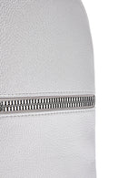 Women's Silver Metallic Backpack | Derimod Women's Silver Metallic Backpack | Derimod