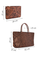 Women's Bronze Knit Shoulder Bag | Derimod Women's Bronze Knit Shoulder Bag | Derimod