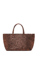 Kadın Bronz Örgü Omuz Çantası | Derimod Kadın Bronz Örgü Omuz Çantası | Derimod