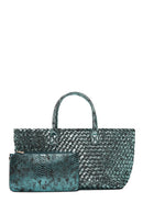 Kadın Yeşil Örgü Omuz Çantası | Derimod Kadın Yeşil Örgü Omuz Çantası | Derimod