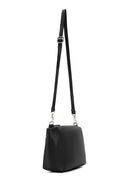 Kadın Siyah Uzun Askılı Örgü Omuz Çantası | Derimod Kadın Siyah Uzun Askılı Örgü Omuz Çantası | Derimod