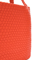 Kadın Turuncu Uzun Askılı Örgü Omuz Çantası | Derimod Kadın Turuncu Uzun Askılı Örgü Omuz Çantası | Derimod