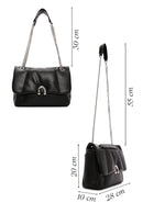 Kadın Siyah Uzun Askılı Omuz Çantası | Derimod Kadın Siyah Uzun Askılı Omuz Çantası | Derimod