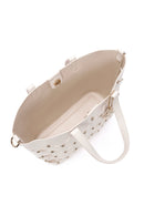 Women's Cream Braided Classic Shoulder Bag | Derimod Women's Cream Braided Classic Shoulder Bag | Derimod