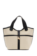 Kadın Bej Uzun Askılı Kumaş Kol Çantası | Derimod Kadın Bej Uzun Askılı Kumaş Kol Çantası | Derimod