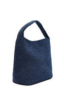 Kadın Mavi Uzun Askılı Kumaş Omuz Çantası | Derimod Kadın Mavi Uzun Askılı Kumaş Omuz Çantası | Derimod