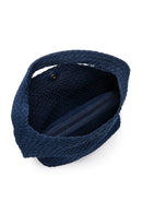 Kadın Mavi Uzun Askılı Kumaş Omuz Çantası | Derimod Kadın Mavi Uzun Askılı Kumaş Omuz Çantası | Derimod