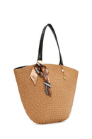 Kadın Bej Hasır Omuz Çantası | Derimod Kadın Bej Hasır Omuz Çantası | Derimod