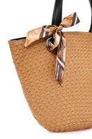 Kadın Bej Hasır Omuz Çantası | Derimod Kadın Bej Hasır Omuz Çantası | Derimod