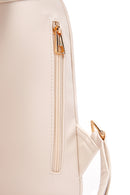 Women's White Printed Backpack | Derimod Women's White Printed Backpack | Derimod