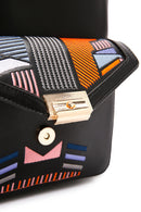 Kadın Siyah Baskılı Sırt Çantası | Derimod Kadın Siyah Baskılı Sırt Çantası | Derimod