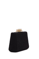 Women's Black Long Chain Strap Clutch Bag | Derimod Women's Black Long Chain Strap Clutch Bag | Derimod