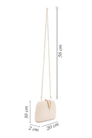 Women's Cream Long Chain Strap Clutch Bag | Derimod Women's Cream Long Chain Strap Clutch Bag | Derimod