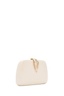 Women's Cream Long Chain Strap Clutch Bag | Derimod Women's Cream Long Chain Strap Clutch Bag | Derimod