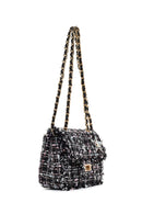 Kadın Siyah Uzun Askılı Aksesuarlı Omuz Çantası | Derimod Kadın Siyah Uzun Askılı Aksesuarlı Omuz Çantası | Derimod