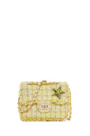 Women's Yellow Long Strap Shoulder Bag with Accessories | Derimod Women's Yellow Long Strap Shoulder Bag with Accessories | Derimod