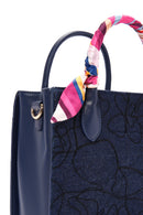 Women's Blue Long Strap Shoulder Bag | Derimod Women's Blue Long Strap Shoulder Bag | Derimod