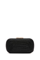 Kadın Siyah Uzun Zincir Askılı Örgü Abiye Çanta | Derimod Kadın Siyah Uzun Zincir Askılı Örgü Abiye Çanta | Derimod