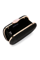 Kadın Siyah Uzun Zincir Askılı Örgü Abiye Çanta | Derimod Kadın Siyah Uzun Zincir Askılı Örgü Abiye Çanta | Derimod