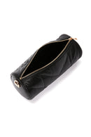 Kadın Siyah Uzun Askılı Kapitone Omuz Çantası | Derimod Kadın Siyah Uzun Askılı Kapitone Omuz Çantası | Derimod