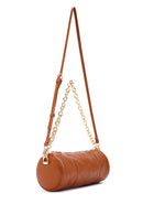 Kadın Taba Uzun Askılı Kapitone Omuz Çantası | Derimod Kadın Taba Uzun Askılı Kapitone Omuz Çantası | Derimod