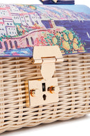 Women's Multi-Colored Long Strap Straw Crossbody Bag | Derimod Women's Multi-Colored Long Strap Straw Crossbody Bag | Derimod