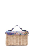 Women's Multi-Colored Long Strap Straw Crossbody Bag | Derimod Women's Multi-Colored Long Strap Straw Crossbody Bag | Derimod