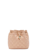 Kadın Bej Uzun Askılı Kapitone Çapraz Çanta | Derimod Kadın Bej Uzun Askılı Kapitone Çapraz Çanta | Derimod