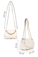 Kadın Bej Uzun Zincir Askılı Omuz Çantası | Derimod Kadın Bej Uzun Zincir Askılı Omuz Çantası | Derimod