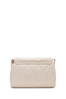 Kadın Krem Kapitone Omuz Çantası | Derimod Kadın Krem Kapitone Omuz Çantası | Derimod