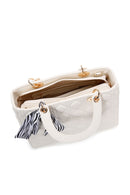 Kadın Bej Uzun Askılı Kapitone Kol Çantası | Derimod Kadın Bej Uzun Askılı Kapitone Kol Çantası | Derimod