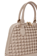 Kadın Vizon Uzun Askılı Örgü Kol Çantası | Derimod Kadın Vizon Uzun Askılı Örgü Kol Çantası | Derimod