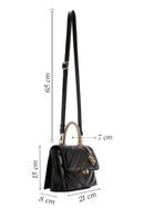 Women's Black Long Strap Quilted Handbag | Derimod Women's Black Long Strap Quilted Handbag | Derimod