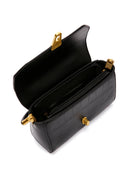 Women's Black Crocodile Patterned Shoulder Bag | Derimod Women's Black Crocodile Patterned Shoulder Bag | Derimod