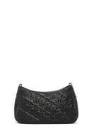 Kadın Siyah Uzun Askılı Kapitone Kol Çantası | Derimod Kadın Siyah Uzun Askılı Kapitone Kol Çantası | Derimod