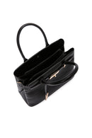 Kadın Siyah Uzun Askılı Baskılı Kol Çantası | Derimod Kadın Siyah Uzun Askılı Baskılı Kol Çantası | Derimod