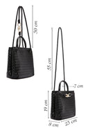 Women's Black Long Strap Shoulder Bag | Derimod Women's Black Long Strap Shoulder Bag | Derimod