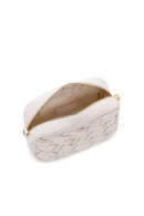 Kadın Krem Uzun Zincir Askılı Örgü Çapraz Çanta | Derimod Kadın Krem Uzun Zincir Askılı Örgü Çapraz Çanta | Derimod