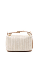 Women's Cream Long Strap Straw Handle Bag | Derimod Women's Cream Long Strap Straw Handle Bag | Derimod