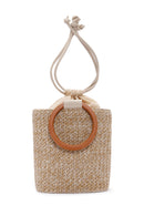 Women's Beige Long Strap Straw Shoulder Bag | Derimod Women's Beige Long Strap Straw Shoulder Bag | Derimod