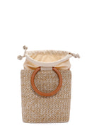 Women's Beige Long Strap Straw Shoulder Bag | Derimod Women's Beige Long Strap Straw Shoulder Bag | Derimod