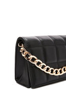 Kadın Siyah Uzun Zincir Askılı Kapitone Çapraz Çanta | Derimod Kadın Siyah Uzun Zincir Askılı Kapitone Çapraz Çanta | Derimod