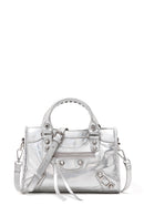 Kadın Gümüş Uzun Askılı Kol Çantası | Derimod Kadın Gümüş Uzun Askılı Kol Çantası | Derimod