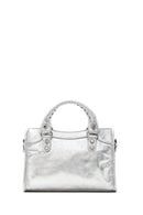 Kadın Gümüş Uzun Askılı Kol Çantası | Derimod Kadın Gümüş Uzun Askılı Kol Çantası | Derimod