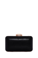 Women's Black Long Chain Strap Stone Cross Bag | Derimod Women's Black Long Chain Strap Stone Cross Bag | Derimod