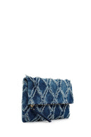 Women's Blue Jean Long Chain Strap Clutch Bag | Derimod Women's Blue Jean Long Chain Strap Clutch Bag | Derimod