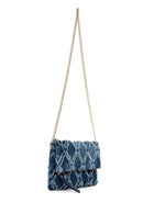 Women's Blue Jean Long Chain Strap Clutch Bag | Derimod Women's Blue Jean Long Chain Strap Clutch Bag | Derimod