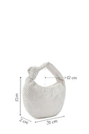 Kadın Beyaz Taşlı Kol Çantası | Derimod Kadın Beyaz Taşlı Kol Çantası | Derimod