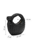 Kadın Siyah Örgü Kol Çantası | Derimod Kadın Siyah Örgü Kol Çantası | Derimod