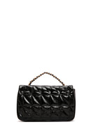 Women's Black Long Strap Quilted Crossbody Bag | Derimod Women's Black Long Strap Quilted Crossbody Bag | Derimod